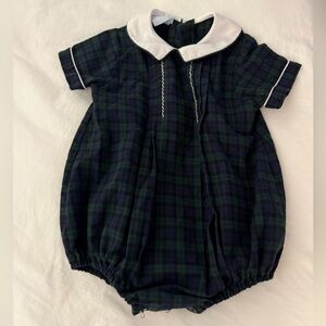 Petit Bebe by Anavini Blackwatch Tartan Plaid Boys Bubble